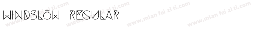 Windslow Regular字体转换